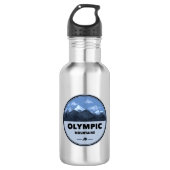 Olympic Mountains Washington Camping Edelstahlflasche (Vorderseite)