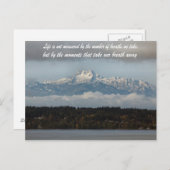 Olympic Mountains Washington Postkarte (Vorne/Hinten)