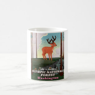 Olympic National Forest USA Reiseplakat Kaffeetasse