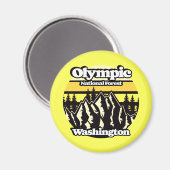 Olympic National Forest, Washington Magnet (Vorderseite/Rückseite)