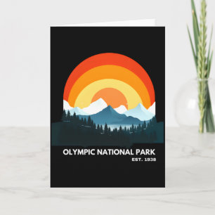 Olympic National Park Gegr. 1938 Wa State T-Shirt  Karte