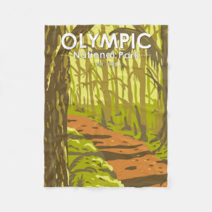 Olympic National Park Hoh Rainforest Washington Fleecedecke