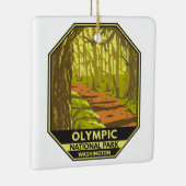 Olympic National Park Hoh Rainforest Washington Keramikornament (Rechts)