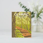 Olympic National Park Hoh Rainforest Washington Postkarte (Stehend Vorderseite)