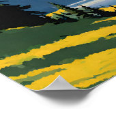 Olympic National Park Illustrationstext Poster (Ecke)