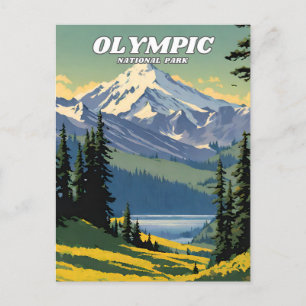 Olympic National Park Illustrationstext Postkarte