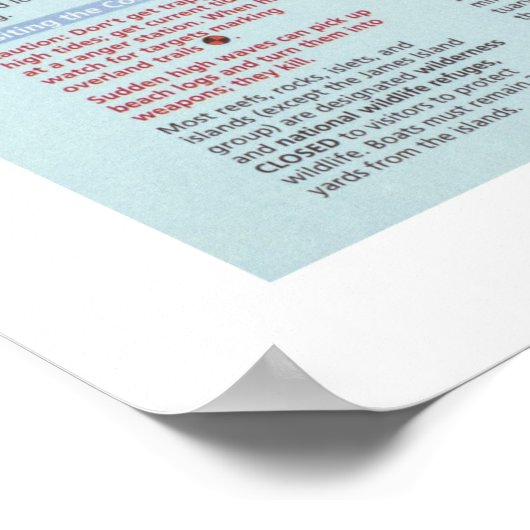 Olympic National Park Map (2010) Poster (Ecke)