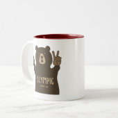 Olympic National Park Peace Bear Zweifarbige Tasse (Vorderseite Links)