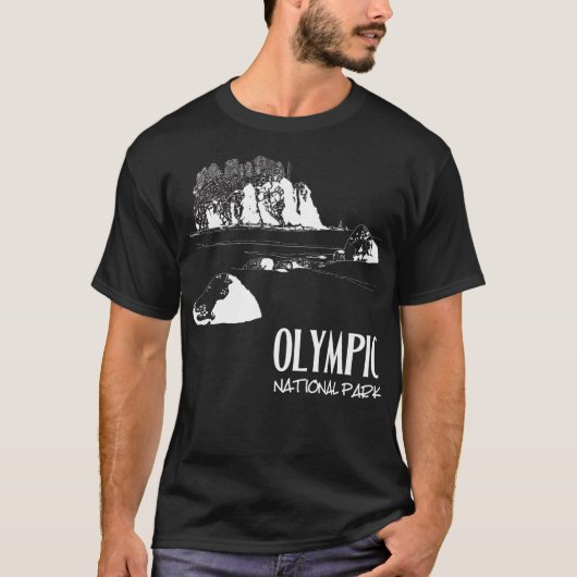 Olympic National Park Ruby Beach Washington Art Il T-Shirt (Vorderseite)