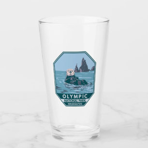 Olympic National Park Sea Otter Vintag Glas