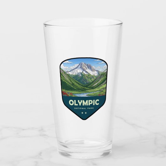 Olympic National Park Shield Glas (Vorderseite)