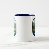 Olympic National Park Shield Zweifarbige Tasse (Mittel)