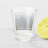 Olympic National Park Travel Foto Schnapsglas (Rückseite)