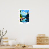 Olympic National Park Travel Print Poster (Küche)
