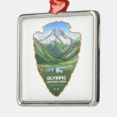 Olympic National Park Washington Arrowhead Ornament Aus Metall (Links)