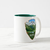Olympic National Park Washington Arrowhead Zweifarbige Tasse (VorderseiteRechts)