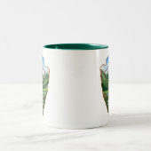 Olympic National Park Washington Arrowhead Zweifarbige Tasse (Mittel)