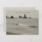 Olympic National Park Washington Beach Postcard Postkarte (Vorne/Hinten)