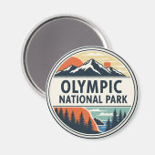 Olympic National Park, Washington Magnet (Vorderseite/Rückseite)