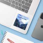 Olympic National Park Washington Mountains Vintag Aufkleber (Laptop mit iPhone)