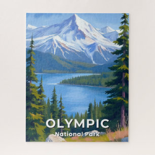 Olympic National Park   Washington Reise Kunst Puzzle