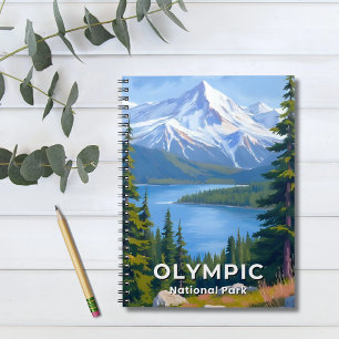 Olympic National Park   Washington Reise Malerei Notizblock