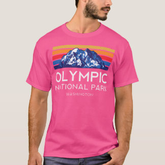 Olympic National Park Washington Retro Vintage Wan T-Shirt