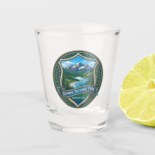 Olympic National Park Washington Schnapsglas (Vorderseite)