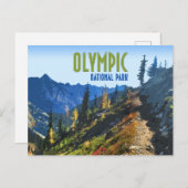 Olympic National Park Washington Staat Vintag Postkarte (Vorne/Hinten)