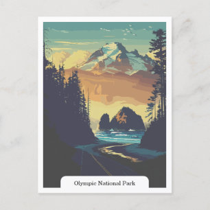 Olympic National Park, Washington USA Postkarte