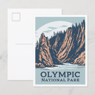 Olympic National Park Washington USA Reise Postkarte