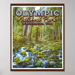 OLYMPIC NATIONAL PARK - WASHINGTON VEREINIGTE STAA POSTER