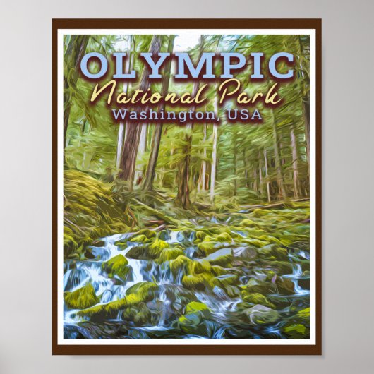 OLYMPIC NATIONAL PARK - WASHINGTON VEREINIGTE STAA POSTER (Vorne)
