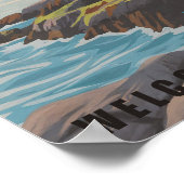 Olympic National Park Washington Vintag Souvenir Poster (Ecke)