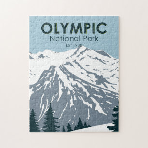 Olympic National Park Washington Vintage Puzzle