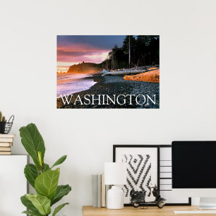 Olympic-Nationalpark Bundesstaat Washington Poster