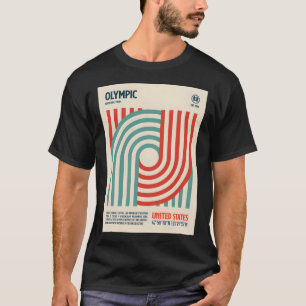 Olympic-Nationalpark Retro-Reise-Kunst T-Shirt