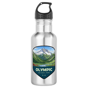 Olympic-Nationalpark-Schild Edelstahlflasche