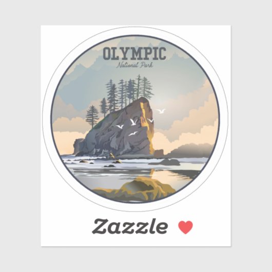 Olympic Nationalpark Sticker (Blatt)