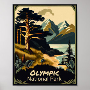 Olympic-Nationalpark Vintage Poster