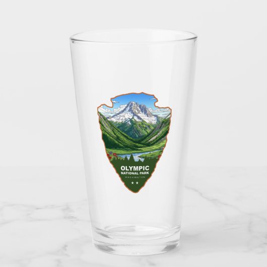 Olympic-Nationalpark Washington Arrowhead Glas (Vorderseite)