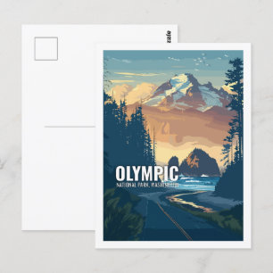 Olympic-Nationalpark Washington USA Postkarte