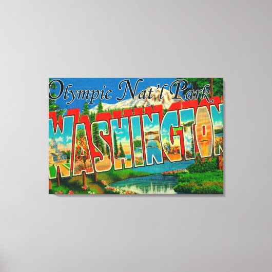Olympic Nat'l Park, Washington Leinwanddruck (Vorderseite)