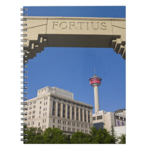 Olympic Plaza und Calgary Tower, Alberta, Kanada Notizblock