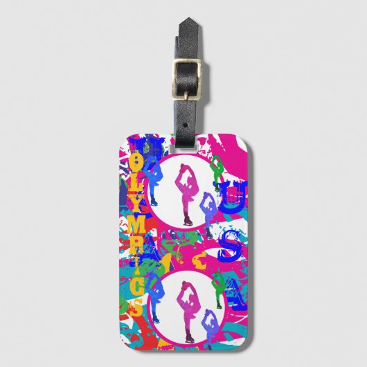 OLYMPIC SKATING GEPÄCKANHÄNGER (Vorderseite Vertikal)