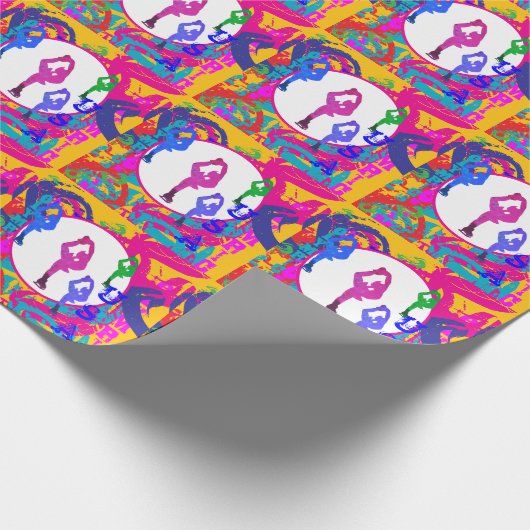 OLYMPIC SKATING  GESCHENKPAPIER (Ecke)