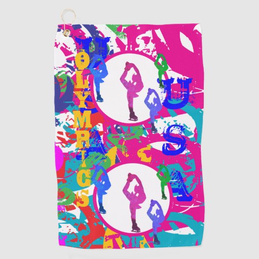OLYMPIC SKATING GOLFHANDTUCH (Vorderseite)