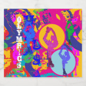 OLYMPIC SKATING  SCHAUMWEINETIKETT (Einzelnes Label)