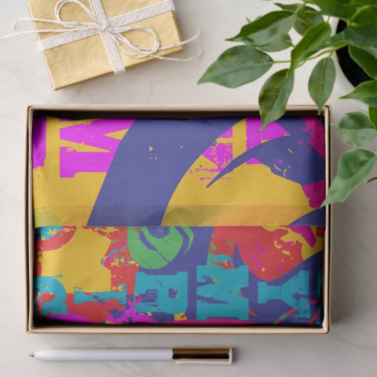 OLYMPIC SKATING  SEIDENPAPIER (Geschenk)