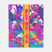 OLYMPIC SKIING FLEECEDECKE (Vorderseite)